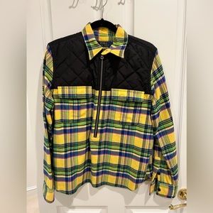 3/4 zip Ralph Lauren plaid